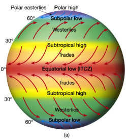 Global Wind Precipitation Ocean Current Patterns Lucky Sci